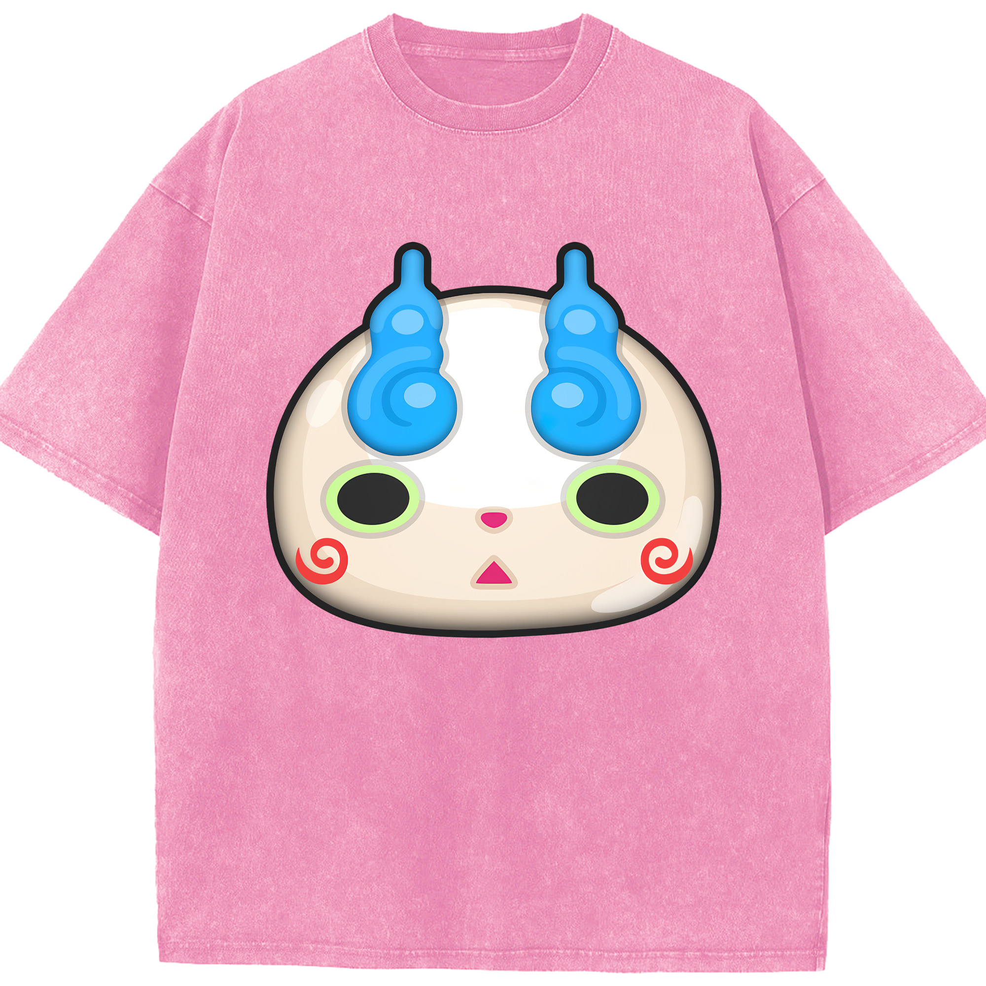 （画像用） 妖怪ウォッチ Yo-kai Watch 綿100% ヴィンテージ風 半袖Tシャツ（フロントプリント）